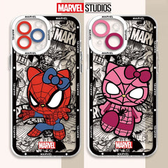 Cute Spider-Man Transparent iPhone Case