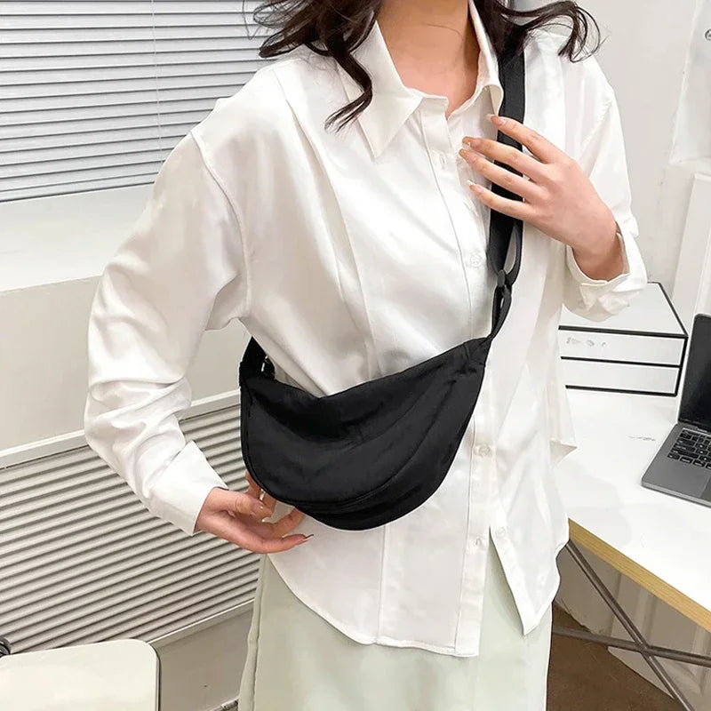 Large Capacity Nylon Crossbody Bag