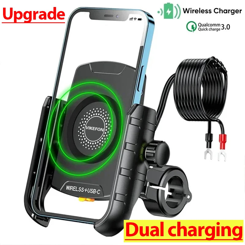 Motorcycle Wireless Phone Charger Mount