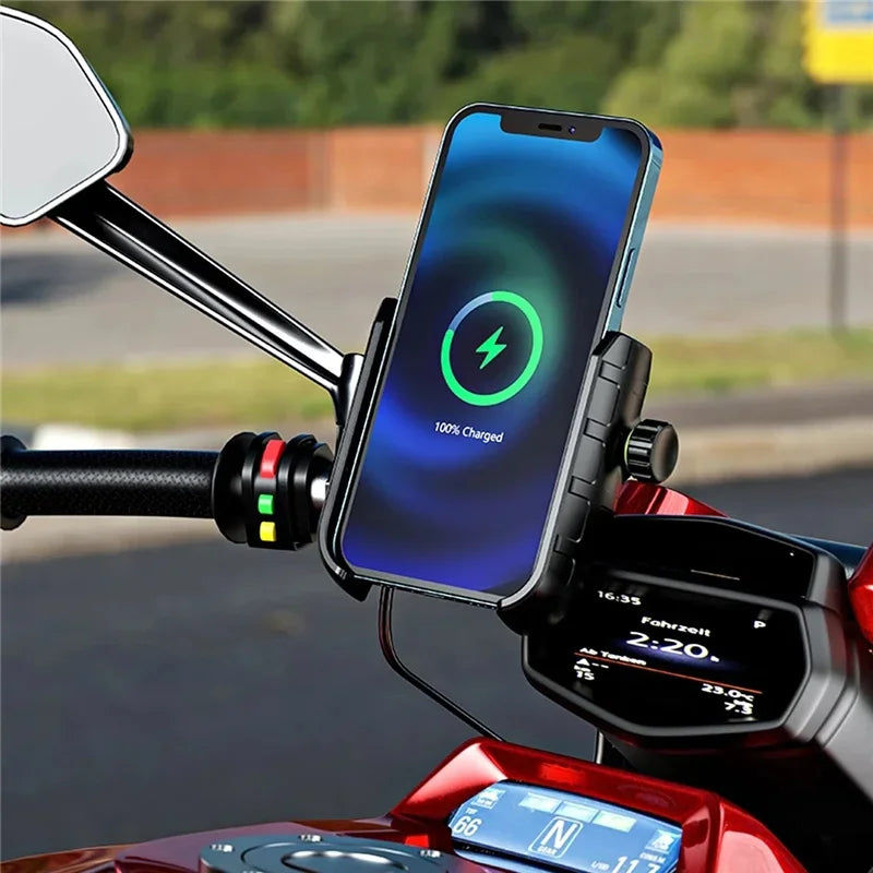 Motorcycle Wireless Phone Charger Mount