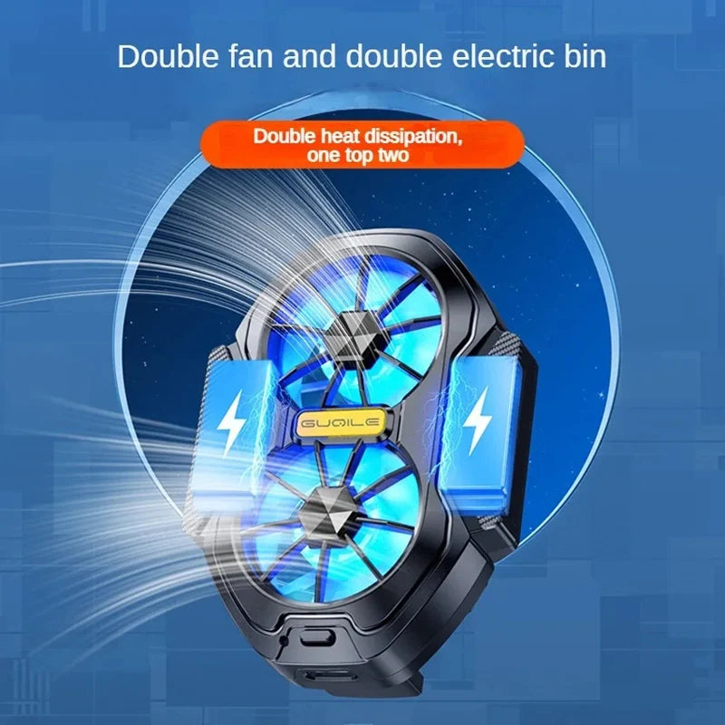 Dual Fan Rechargeable Phone Cooler