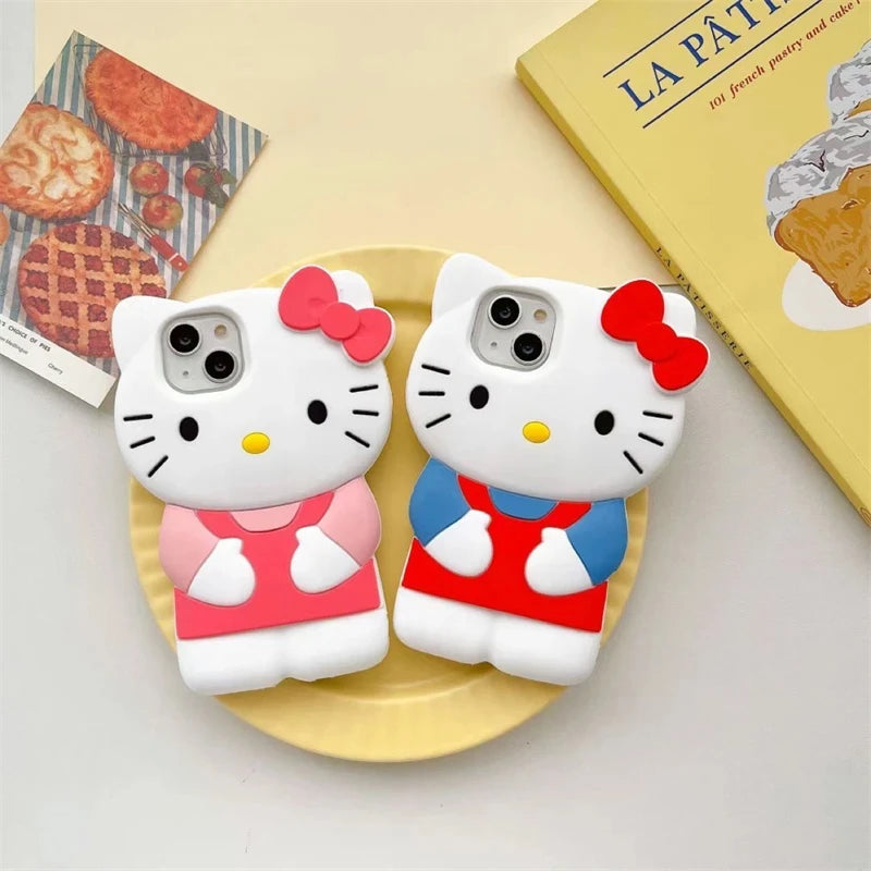 3D Hello Kitty Soft iPhone Case