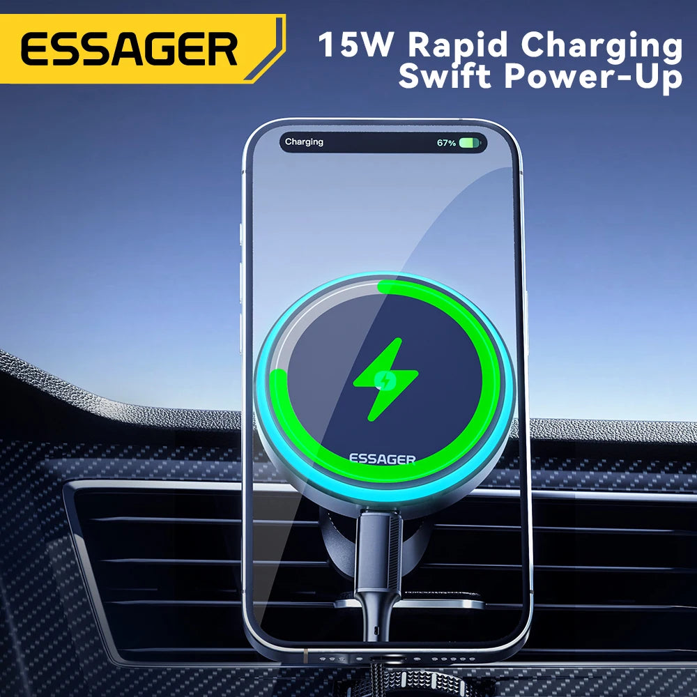 15W Magnetic Car Phone Charger