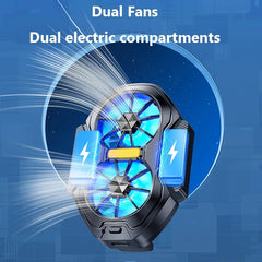 Dual Fan Rechargeable Phone Cooler