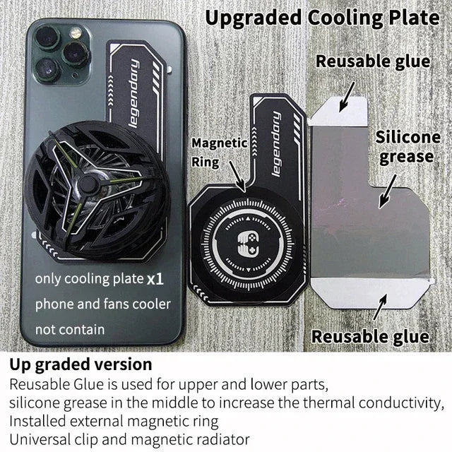 Cell Phone Cooling Radiator Sticker