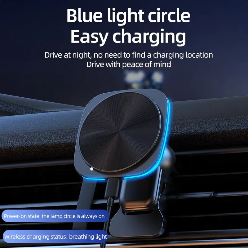 30W RGB Magnetic Car Charger