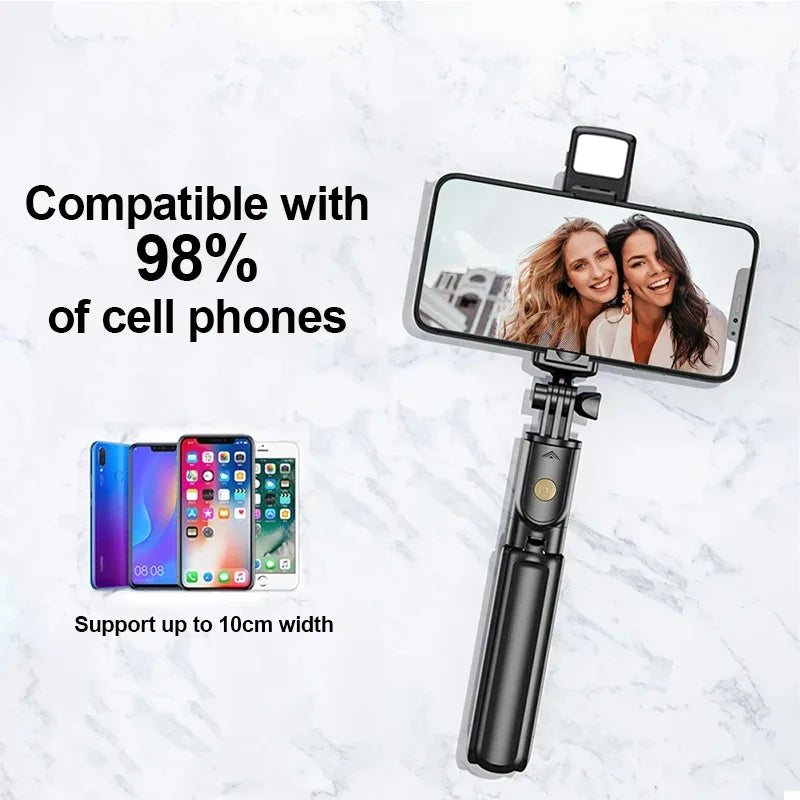 Selfie Stick with Stabilizer & Light