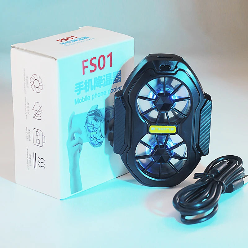 FS01 Dual Fan Phone Cooler