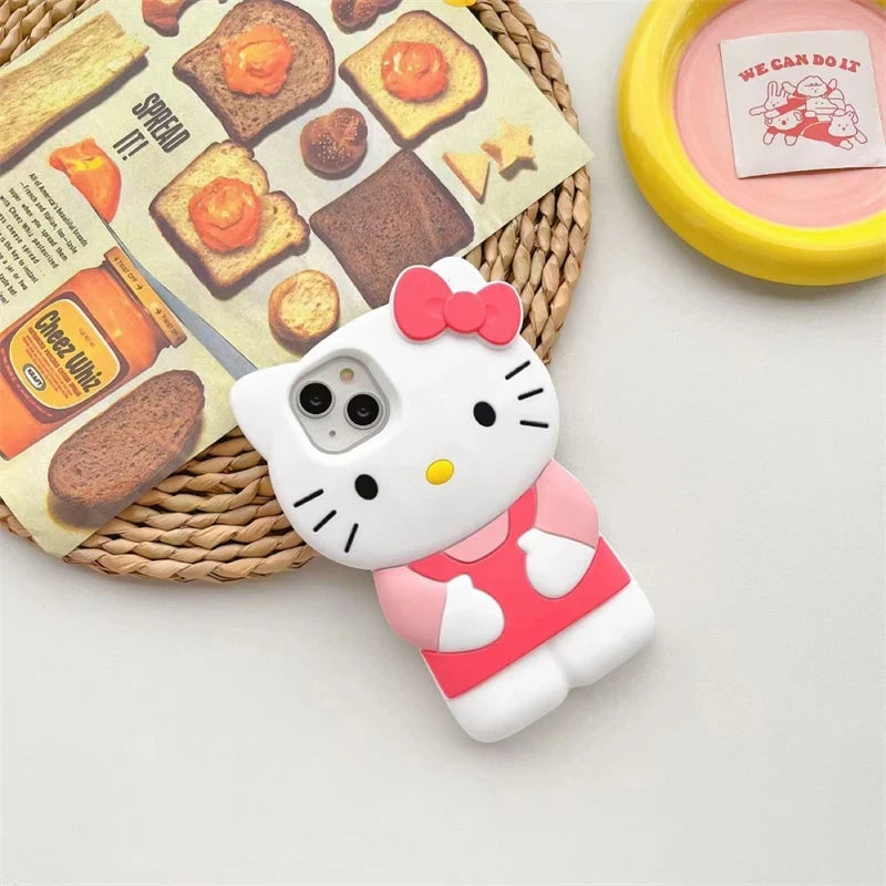 3D Hello Kitty Soft iPhone Case